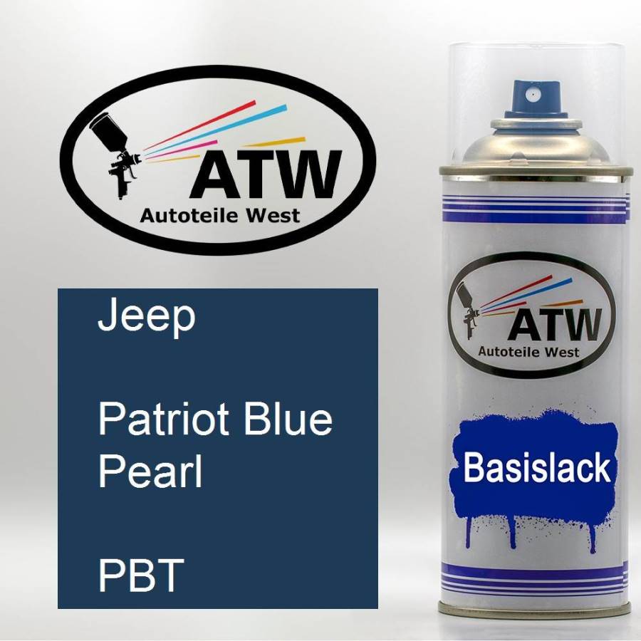 Jeep, Patriot Blue Pearl, PBT: 400ml Sprühdose, von ATW Autoteile West.